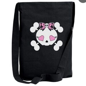 ♥️ FREE worth any purchase 🙏🏽 Too Fast ⚜️🖤⚜️ CUTE SKULL BABE SLING TOTE BAG